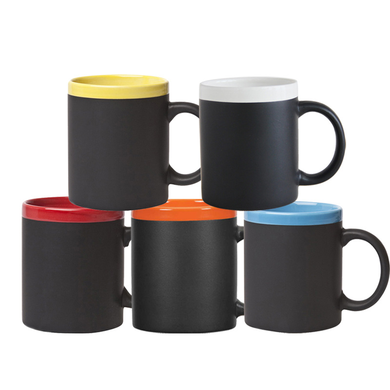  Ceramic Chalk Coffee Mug 11oz Sublimation Ceramic Mug