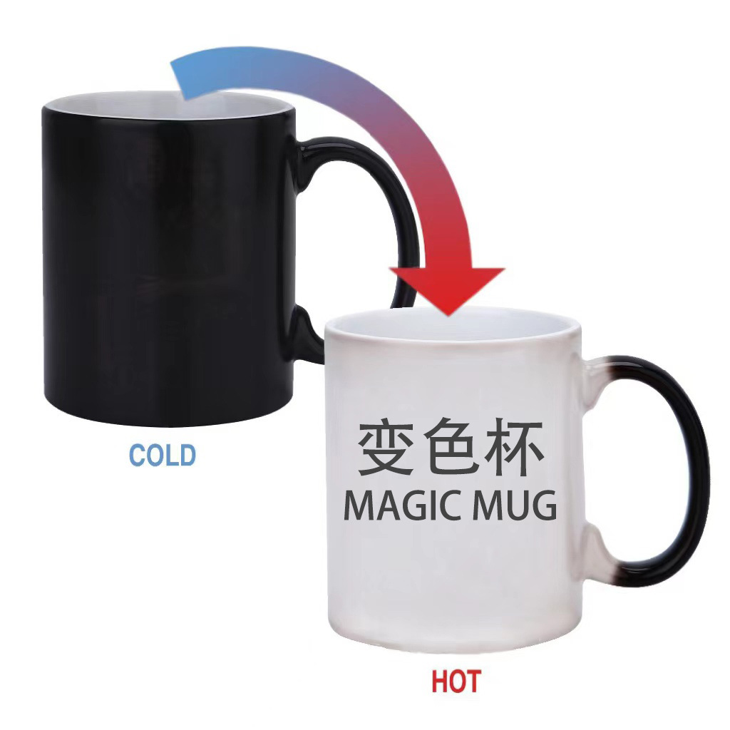 All Printed Magic Color Changing Coffee Mug Wholesale Sublimation Plain Custom Ceramic Mugs