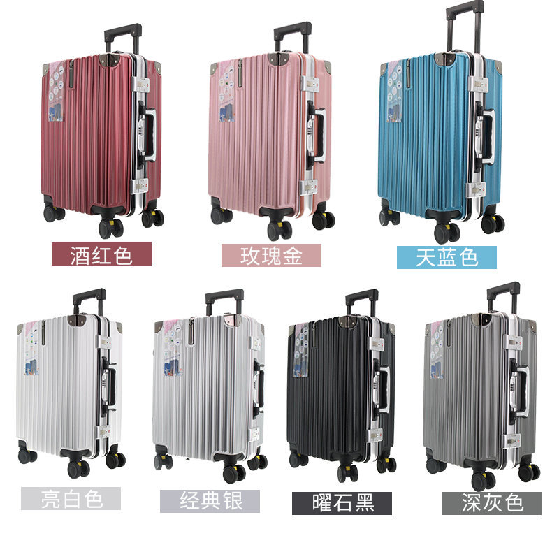  luggage travel bags aluminium luggage abs malas trolley bag 