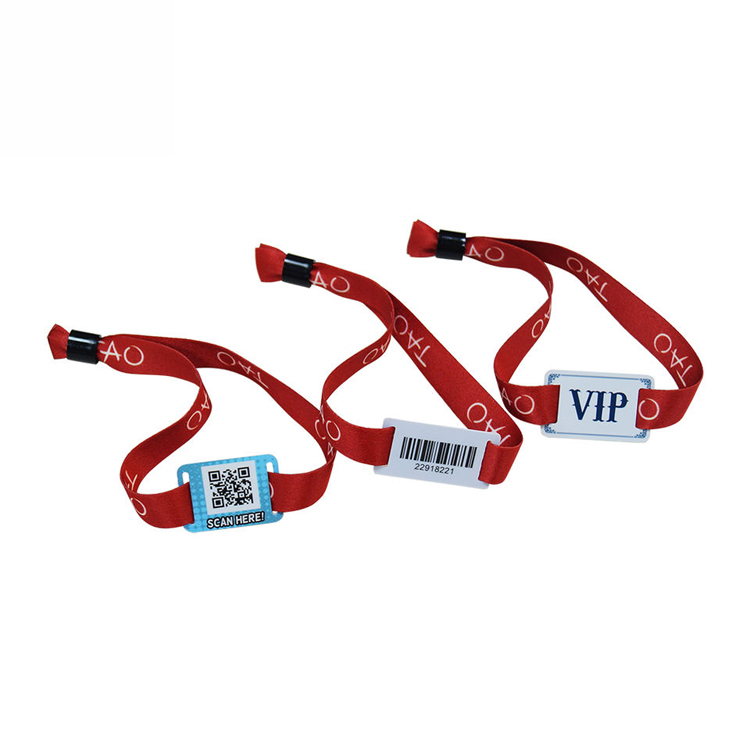  personalized bracelet festival woven wristbands rfid fabric wristband for music festival