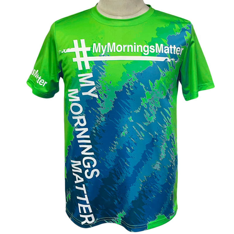 100% Polyester Breathable Mesh Cool Dry Sports unisex polyester sublimation t shirts