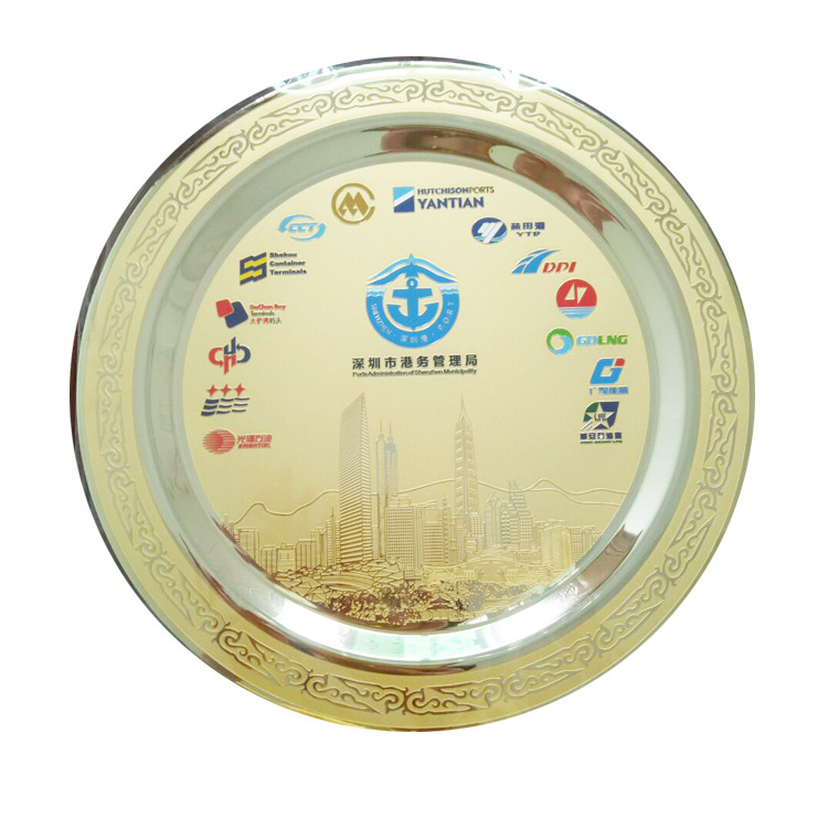 customized award plaqu plates Copper Ethched award souvenir metal Plate Die casting zinc logo custom award commemorative plaquplates