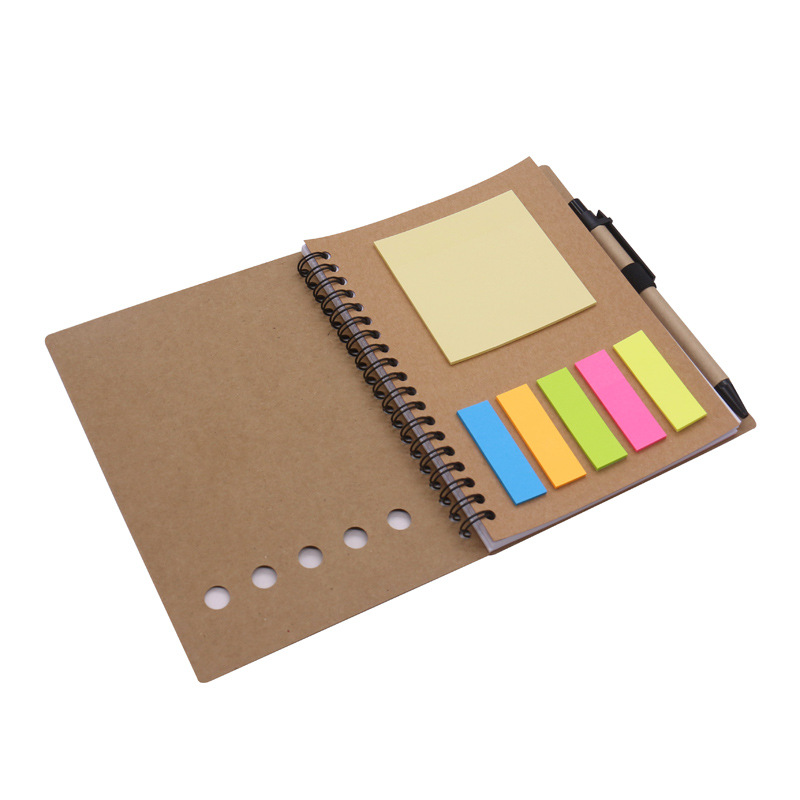 coil notebook Sticky note set Diary Kraft notebook Schedule planner Journal customizable LOGO 