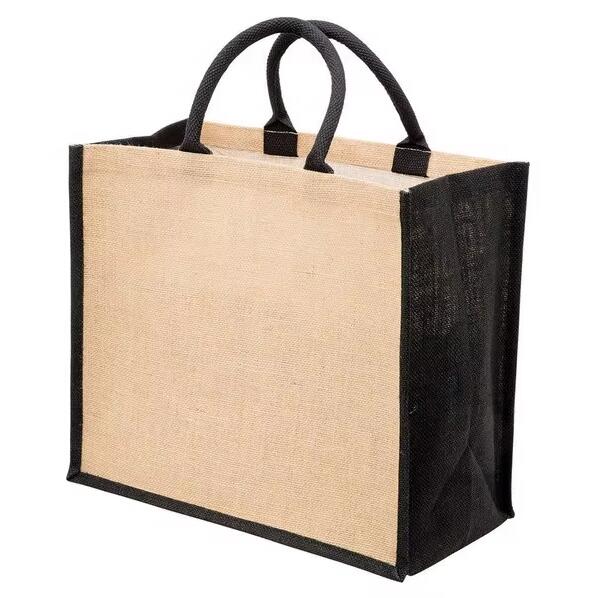  Jute cotton Tote Bags Women Handbags Ladies Customization Fashion Beach jute bag